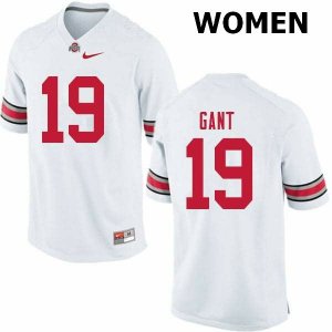 Women's Ohio State Buckeyes #19 Dallas Gant White Nike NCAA College Football Jersey For Fans YZF6244PD